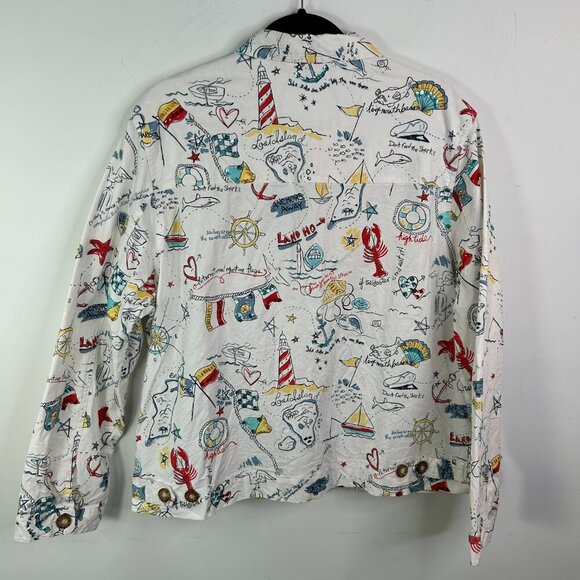 Graff Women's Button Up Beach Style Jacket Size XL - Picture 2 of 9